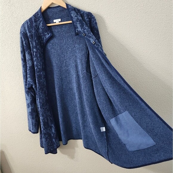 J.Jill Intarsia Pure Jill Jacquard Cardigan - Picture 4 of 14